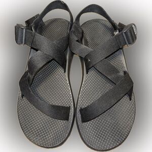 Chaco Z Cloud Black Jacquard Sandal Mens Size 9